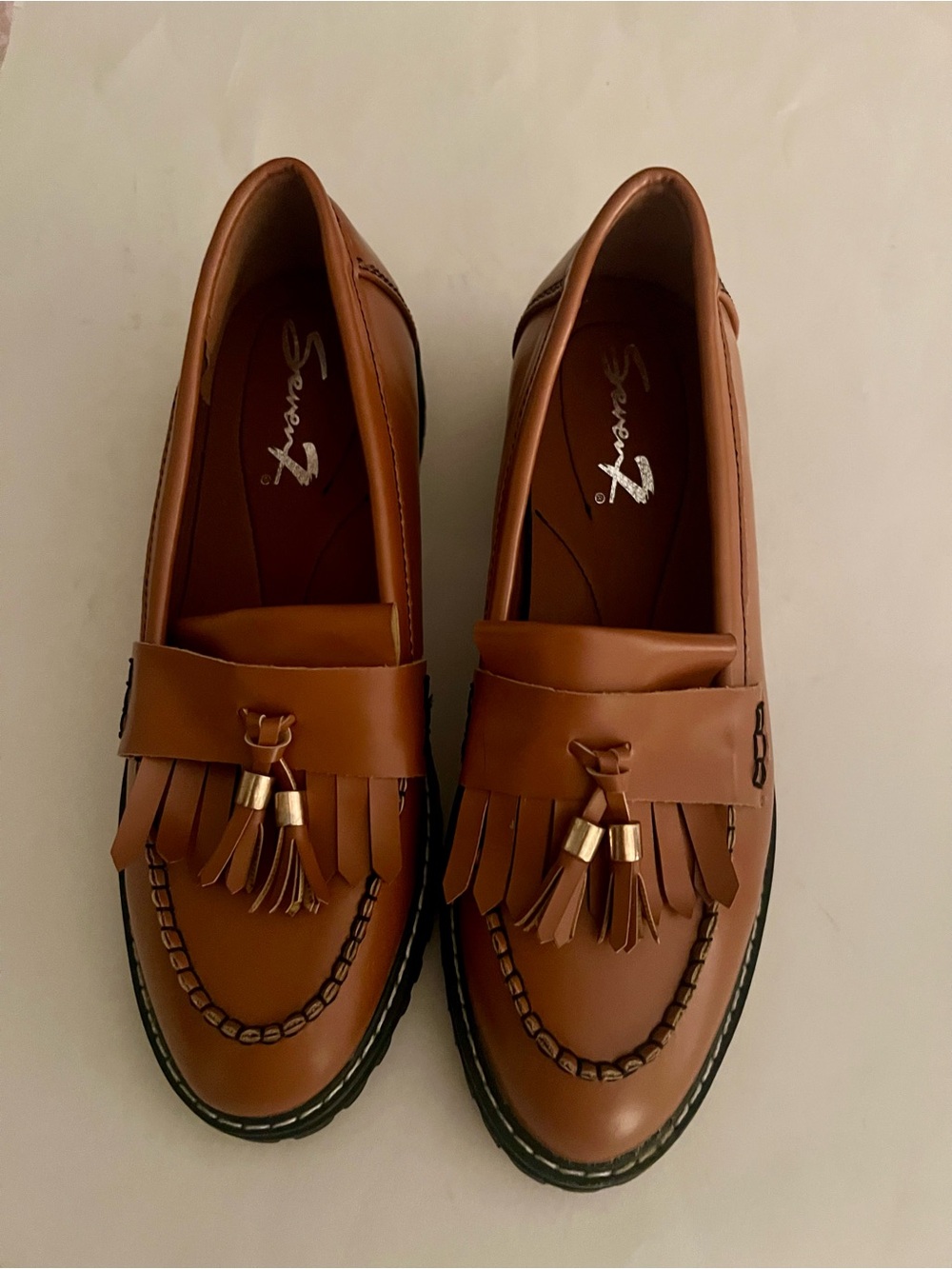 Seven7 Tassel Fringe Lug Sole Loafers in Size 11
